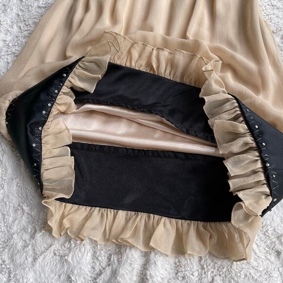 Sue Wong Nocturne beaded floral embroidered bubble hem slip dress cocktail‎ 2 - Picture 12 of 16